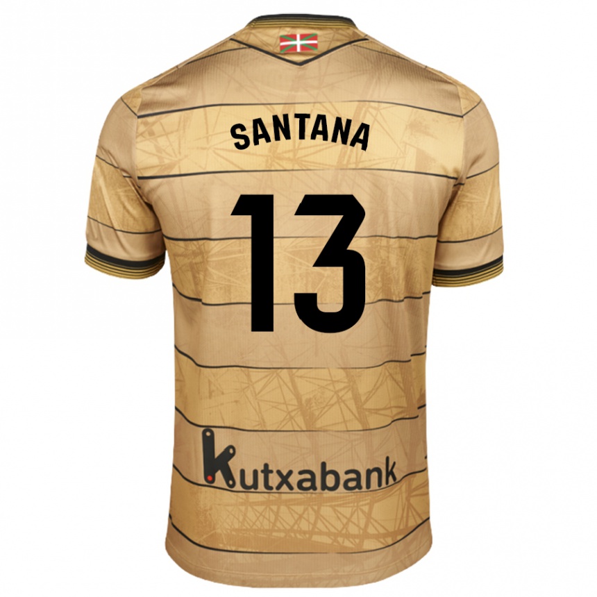 Enfant Football Maillot Olatz Santana #13 Marron Tenues Extérieur 2024/25