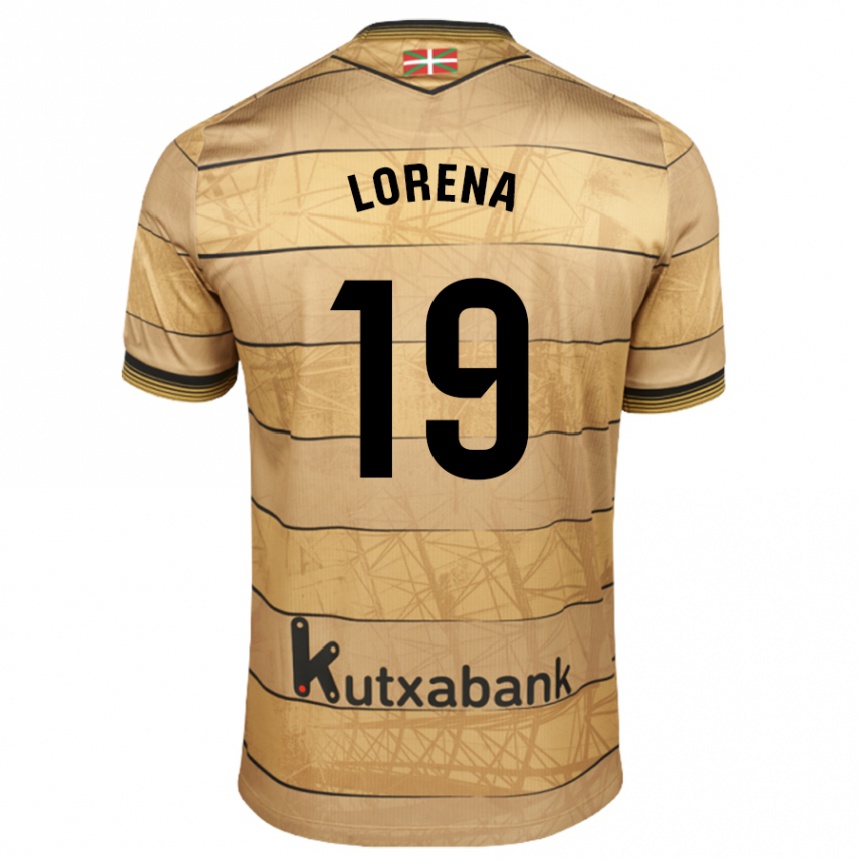 Enfant Football Maillot Lorena Navarro Domínguez #19 Marron Tenues Extérieur 2024/25