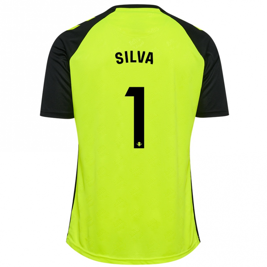 Enfant Football Maillot Rui Silva #1 Jaune Fluo Noir Tenues Extérieur 2024/25