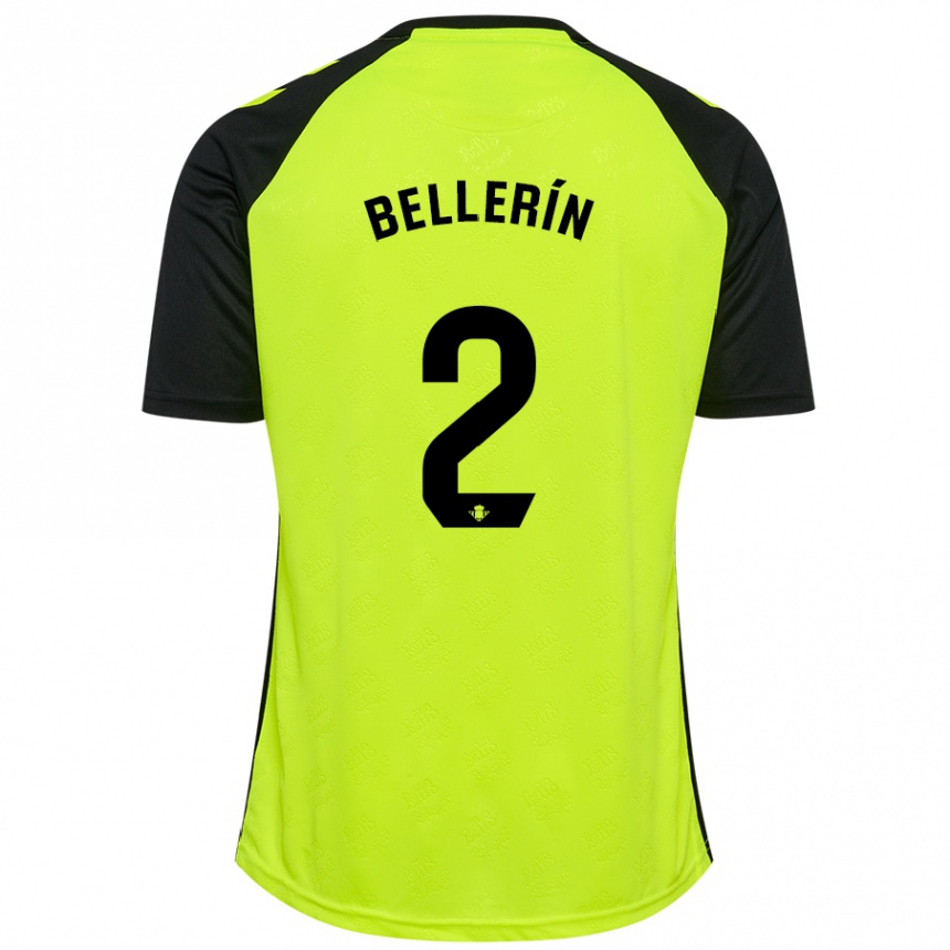 Enfant Football Maillot Hector Bellerin #2 Jaune Fluo Noir Tenues Extérieur 2024/25