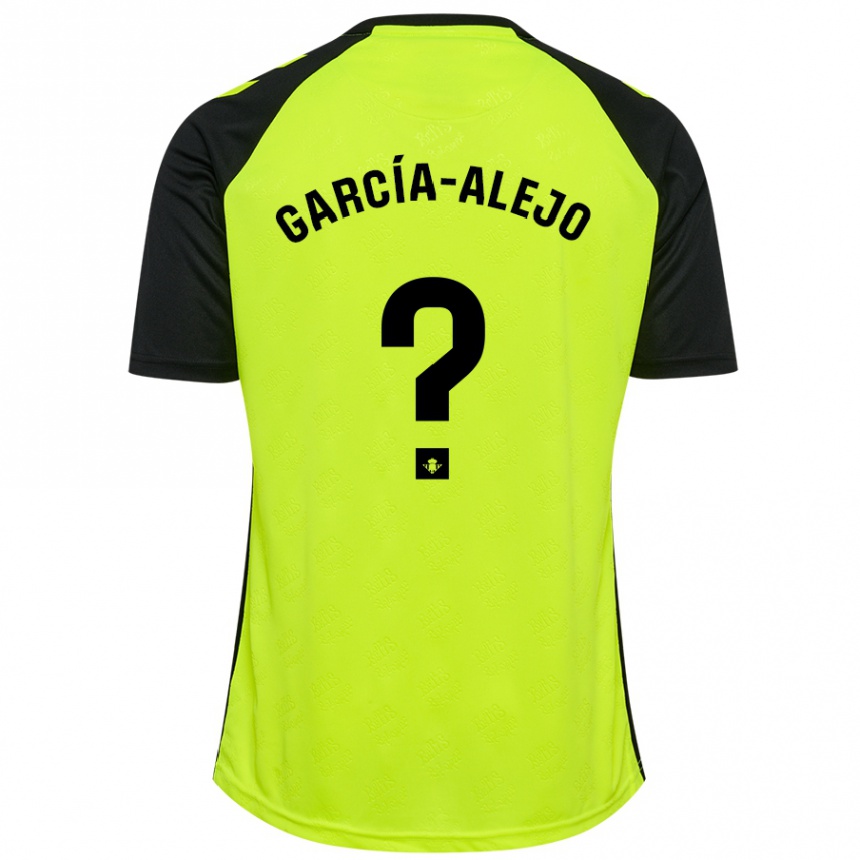 Enfant Football Maillot Raúl García-Alejo #0 Jaune Fluo Noir Tenues Extérieur 2024/25