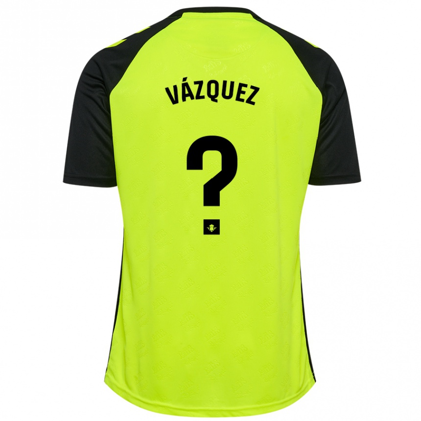 Enfant Football Maillot Leo Vázquez #0 Jaune Fluo Noir Tenues Extérieur 2024/25