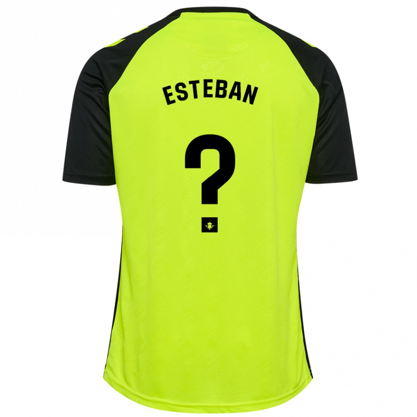 Enfant Football Maillot Paco Esteban #0 Jaune Fluo Noir Tenues Extérieur 2024/25