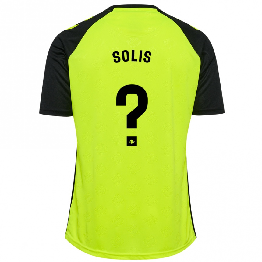 Enfant Football Maillot Marcos Solís #0 Jaune Fluo Noir Tenues Extérieur 2024/25