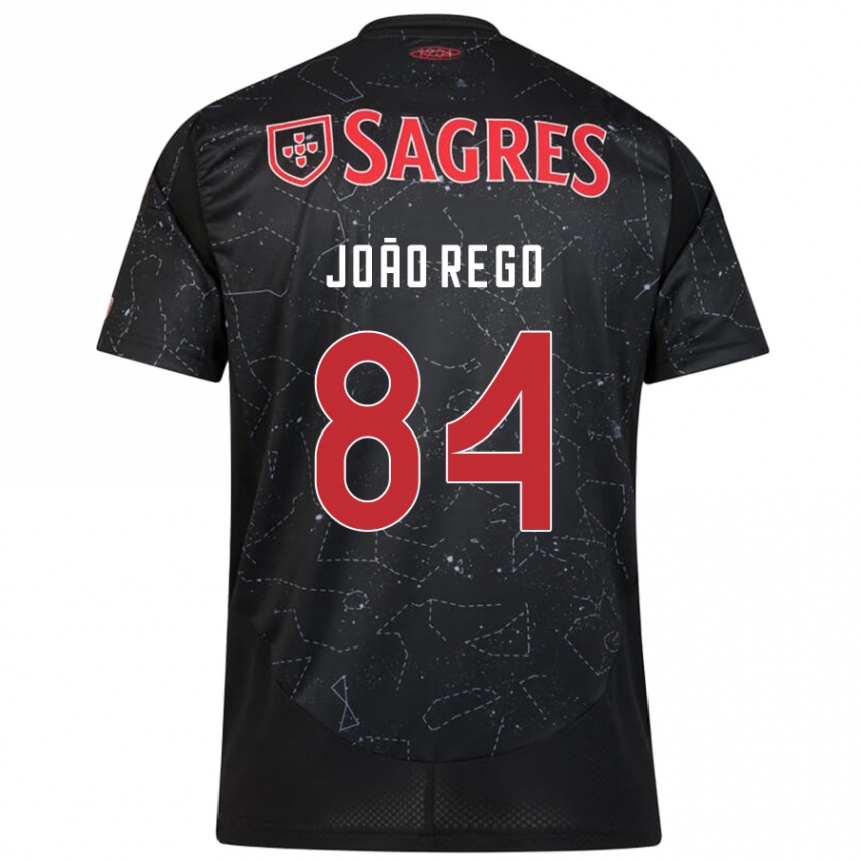 Enfant Football Maillot João Rêgo #84 Noir Rouge Tenues Extérieur 2024/25