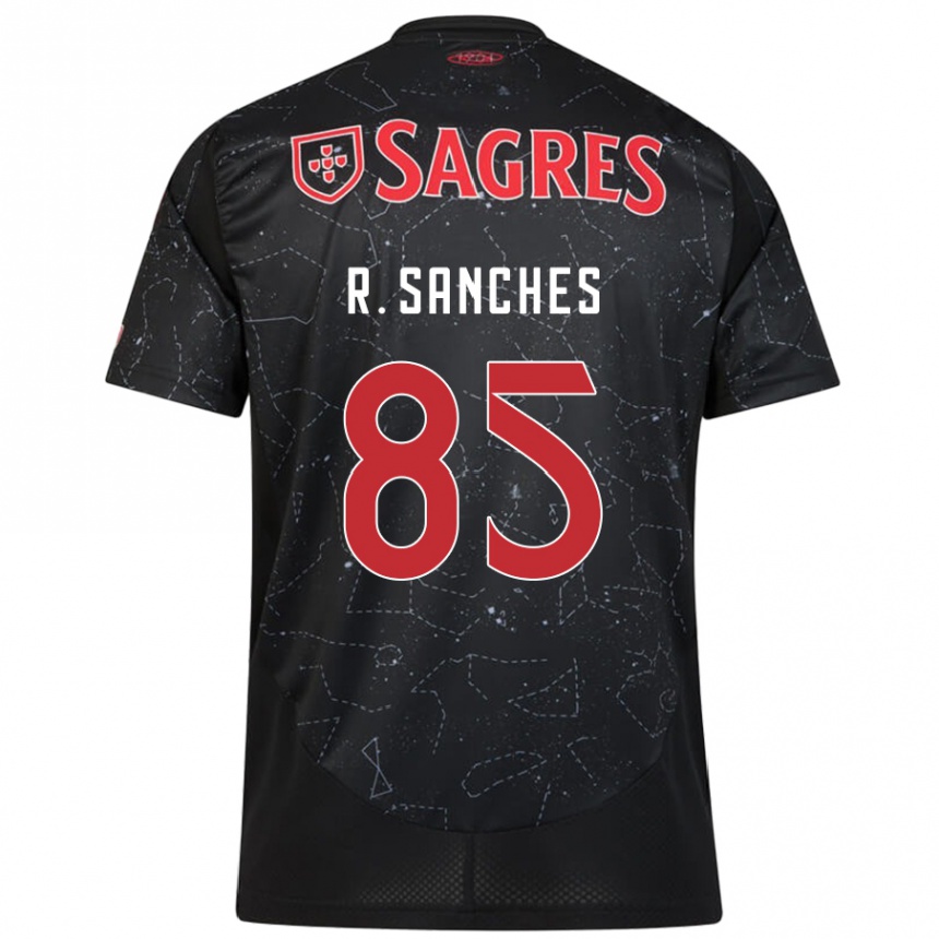 Enfant Football Maillot Renato Sanches #85 Noir Rouge Tenues Extérieur 2024/25