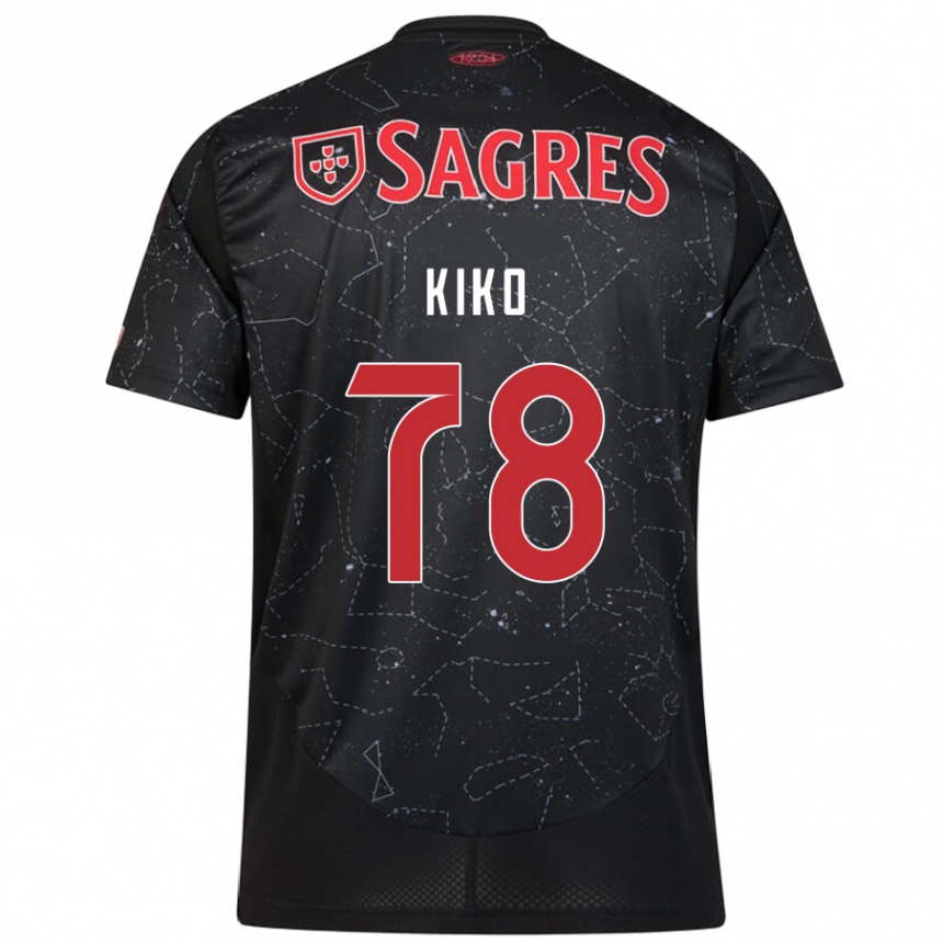 Enfant Football Maillot Kiko #78 Noir Rouge Tenues Extérieur 2024/25