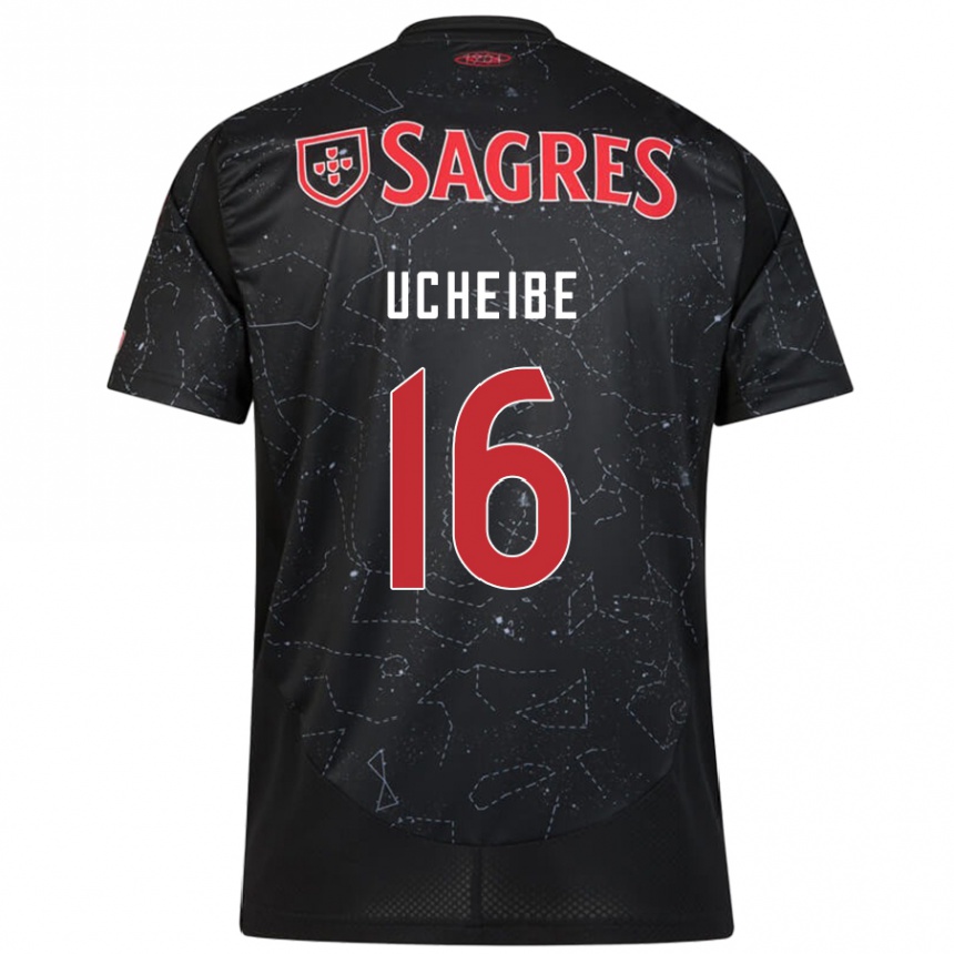 Enfant Football Maillot Christy Ucheibe #16 Noir Rouge Tenues Extérieur 2024/25