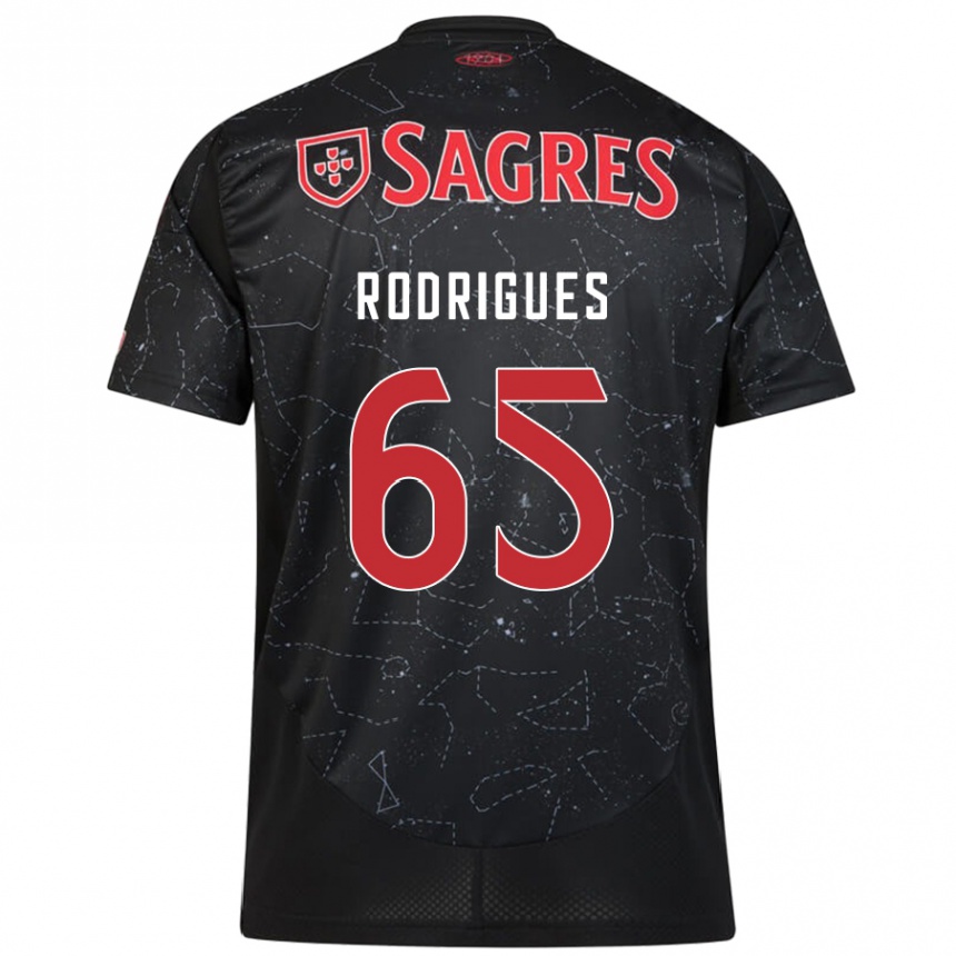 Enfant Football Maillot Rafael Rodrigues #65 Noir Rouge Tenues Extérieur 2024/25