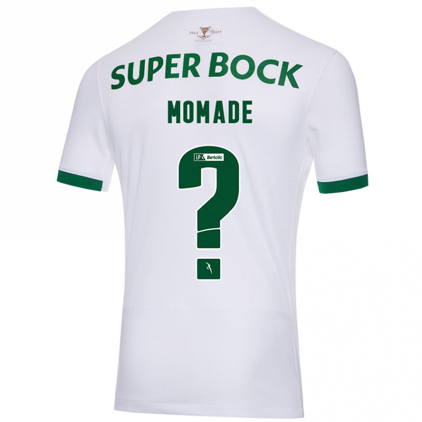 Enfant Football Maillot Rayhan Momade #0 Blanc Vert Tenues Extérieur 2024/25