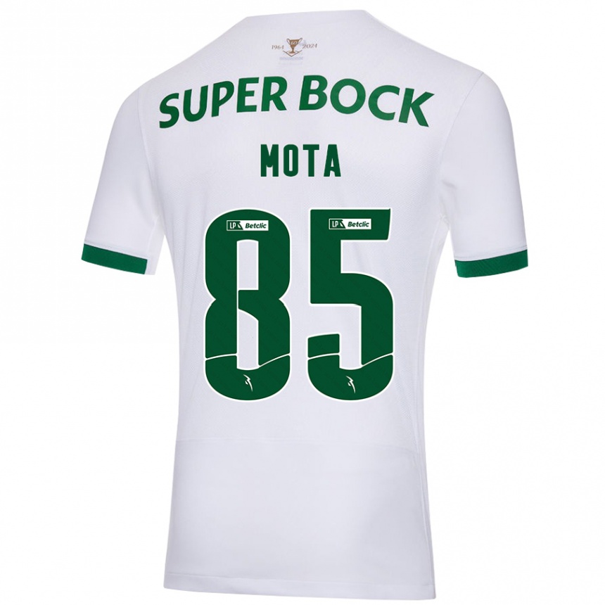 Enfant Football Maillot Rafael Mota #85 Blanc Vert Tenues Extérieur 2024/25