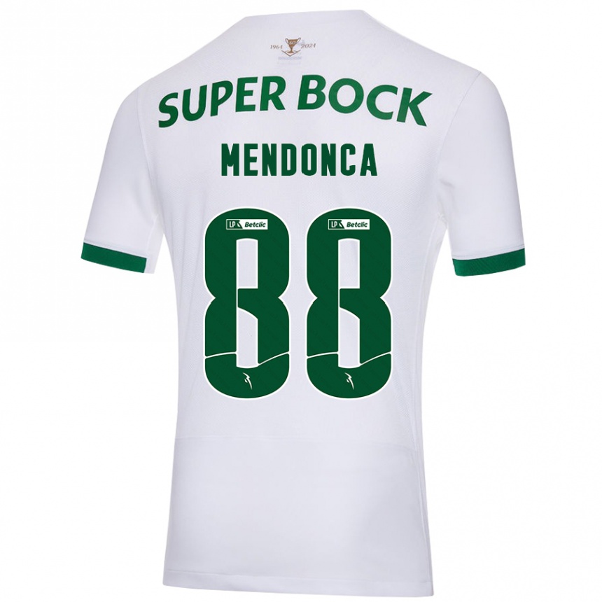 Enfant Football Maillot Manuel Mendonça #88 Blanc Vert Tenues Extérieur 2024/25