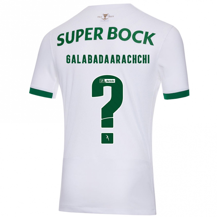 Enfant Football Maillot Jacynta Galabadaarachchi #0 Blanc Vert Tenues Extérieur 2024/25