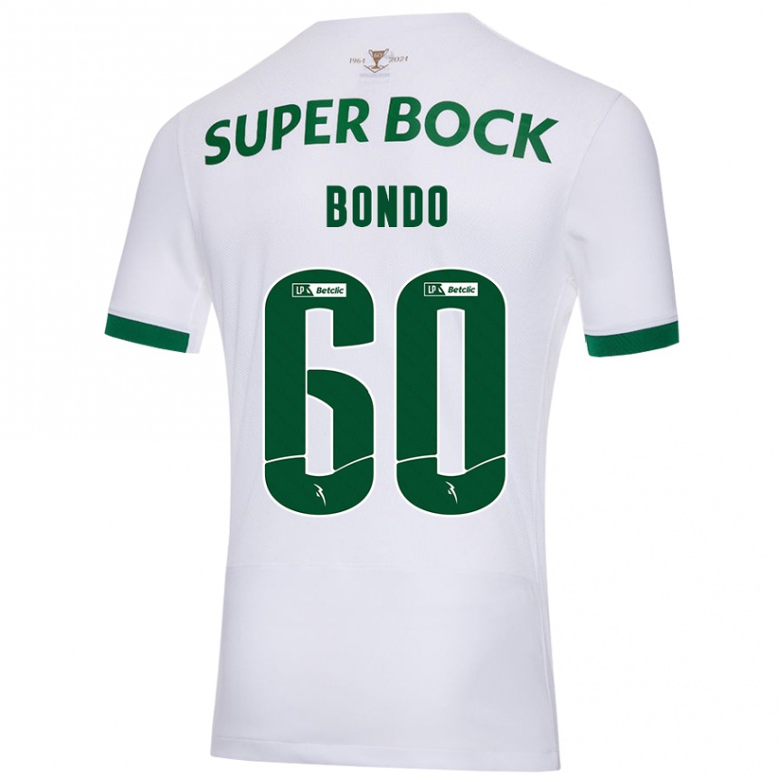 Enfant Football Maillot Pedro Bondo #60 Blanc Vert Tenues Extérieur 2024/25