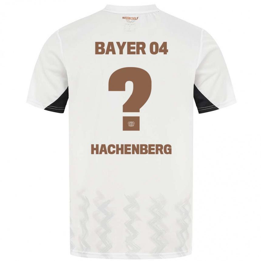 Enfant Football Maillot Merlin Hachenberg #0 Blanc Noir Tenues Extérieur 2024/25