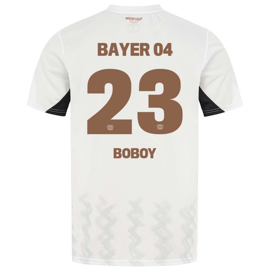 Enfant Football Maillot Delice Boboy #23 Blanc Noir Tenues Extérieur 2024/25