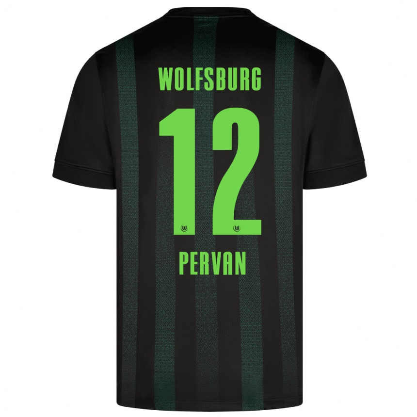 Enfant Football Maillot Pavao Pervan #12 Vert Foncé Tenues Extérieur 2024/25