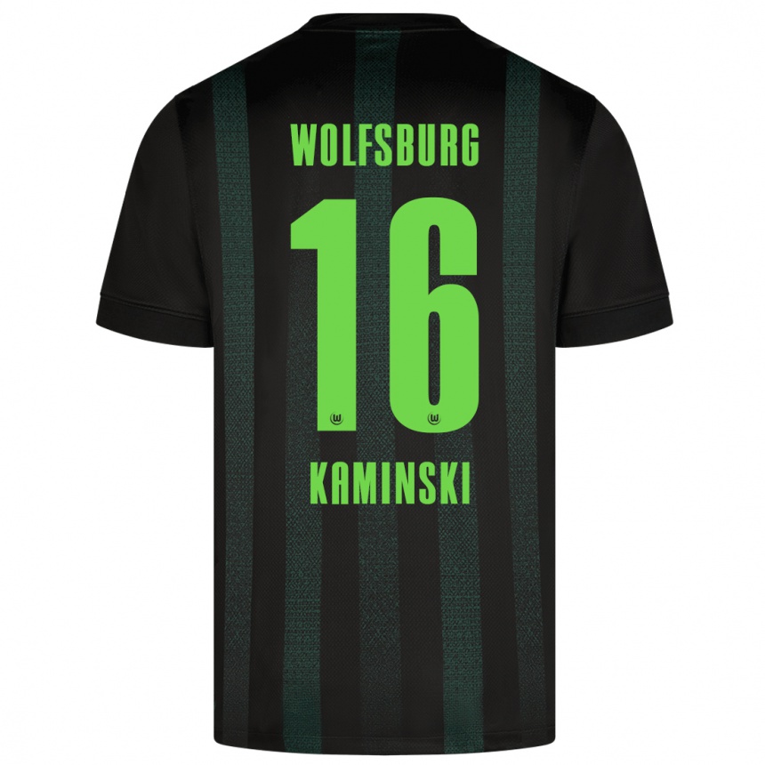 Enfant Football Maillot Jakub Kaminski #16 Vert Foncé Tenues Extérieur 2024/25