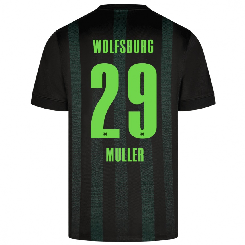 Enfant Football Maillot Marius Müller #29 Vert Foncé Tenues Extérieur 2024/25