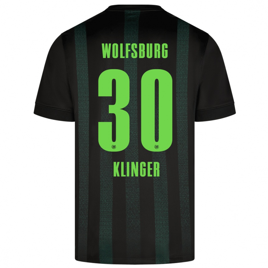 Enfant Football Maillot Niklas Klinger #30 Vert Foncé Tenues Extérieur 2024/25