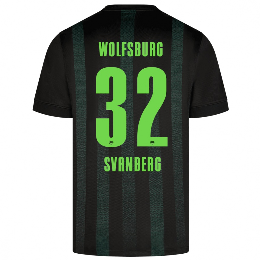 Enfant Football Maillot Mattias Svanberg #32 Vert Foncé Tenues Extérieur 2024/25