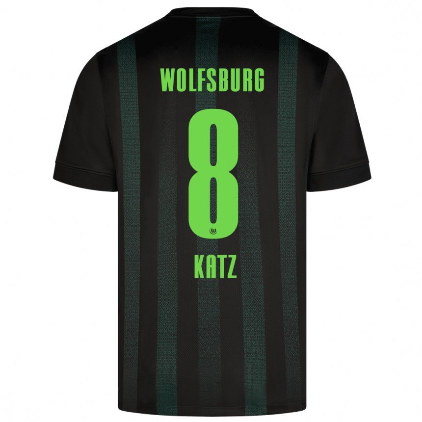 Enfant Football Maillot Bruno Katz #8 Vert Foncé Tenues Extérieur 2024/25