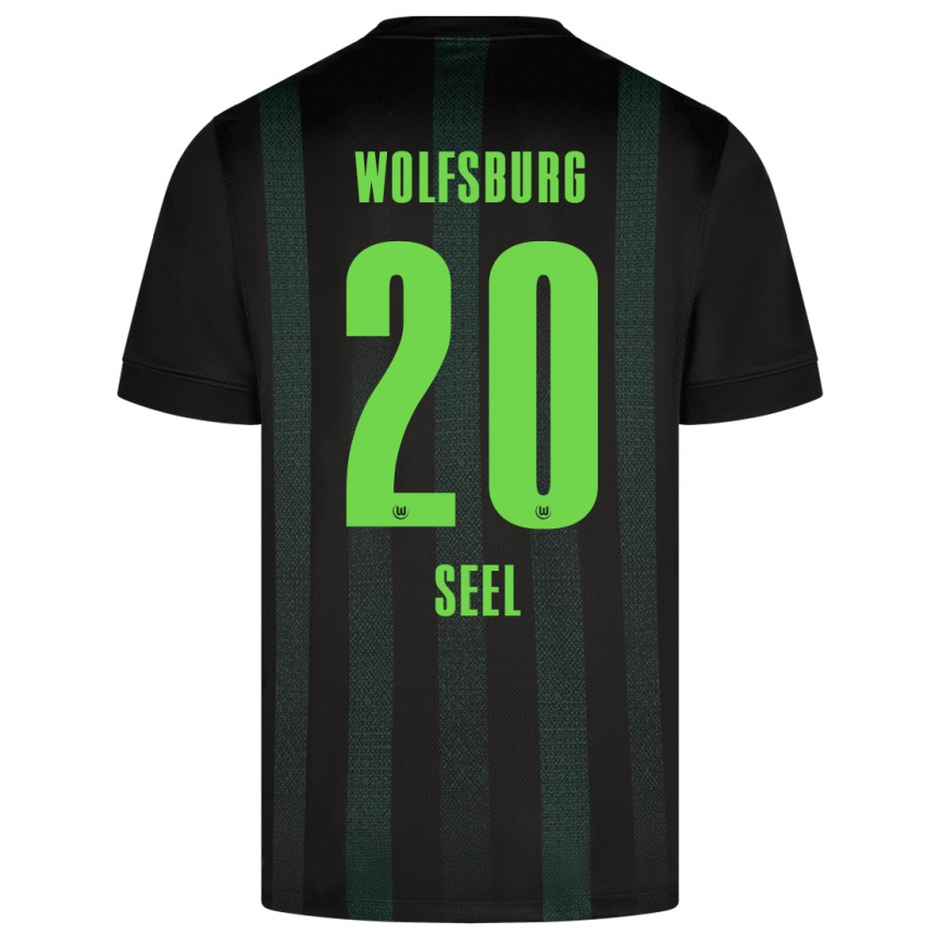 Enfant Football Maillot William Seel #20 Vert Foncé Tenues Extérieur 2024/25