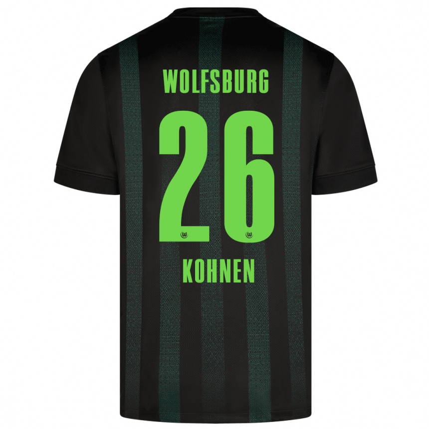 Enfant Football Maillot Ben Kohnen #26 Vert Foncé Tenues Extérieur 2024/25