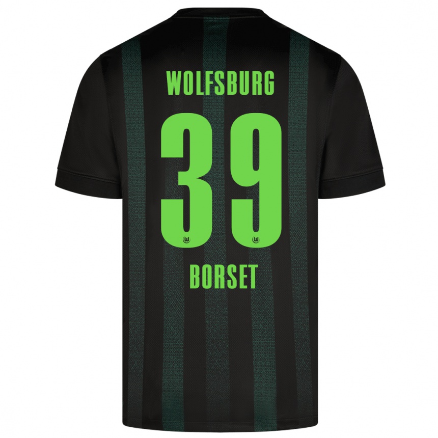 Enfant Football Maillot Anders Rønne Børset #39 Vert Foncé Tenues Extérieur 2024/25