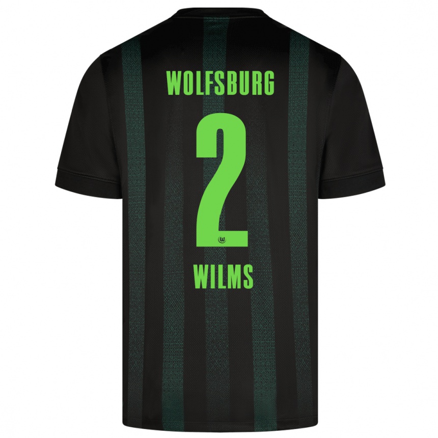 Enfant Football Maillot Lynn Wilms #2 Vert Foncé Tenues Extérieur 2024/25