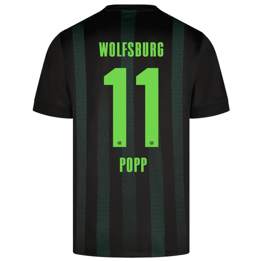 Enfant Football Maillot Alexandra Popp #11 Vert Foncé Tenues Extérieur 2024/25