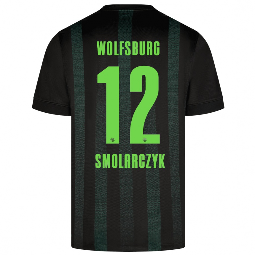 Enfant Football Maillot Nelly Smolarczyk #12 Vert Foncé Tenues Extérieur 2024/25