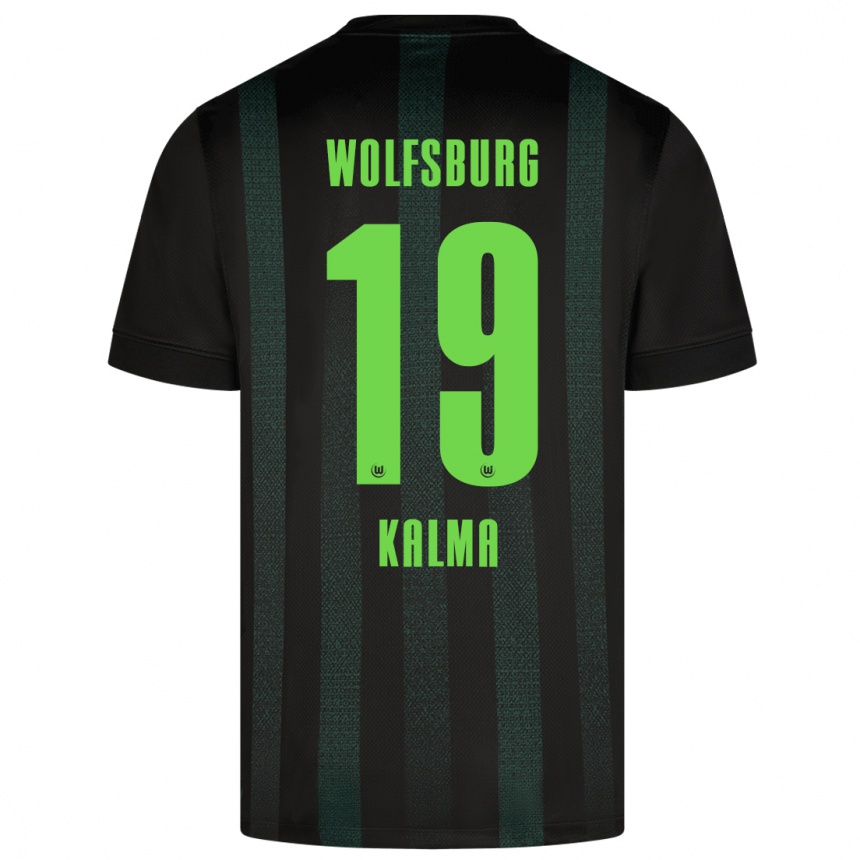 Enfant Football Maillot Fenna Kalma #19 Vert Foncé Tenues Extérieur 2024/25