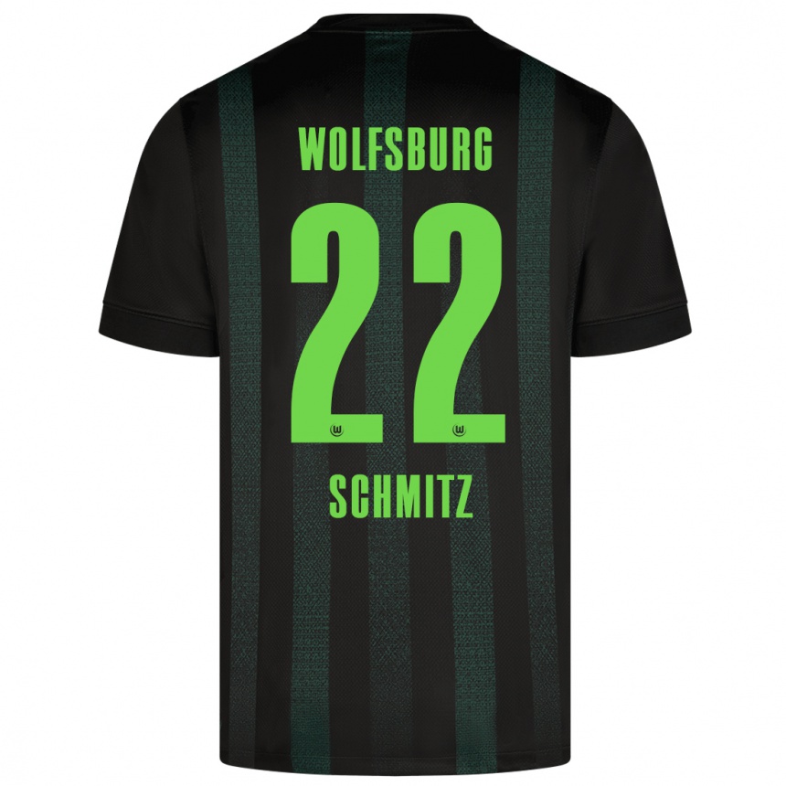 Enfant Football Maillot Lisa Schmitz #22 Vert Foncé Tenues Extérieur 2024/25