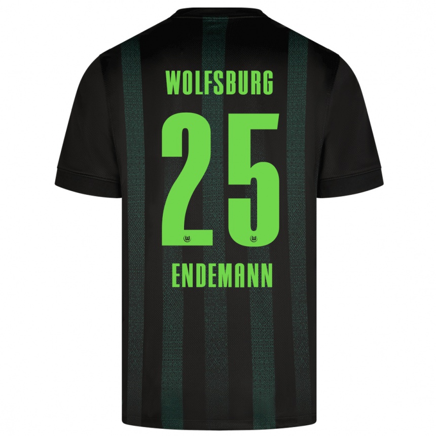 Enfant Football Maillot Vivien Endemann #25 Vert Foncé Tenues Extérieur 2024/25