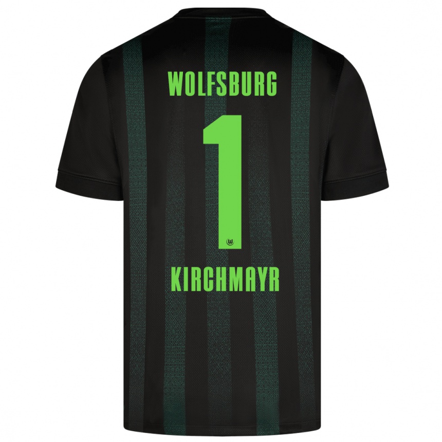 Enfant Football Maillot Juri Kirchmayr #1 Vert Foncé Tenues Extérieur 2024/25