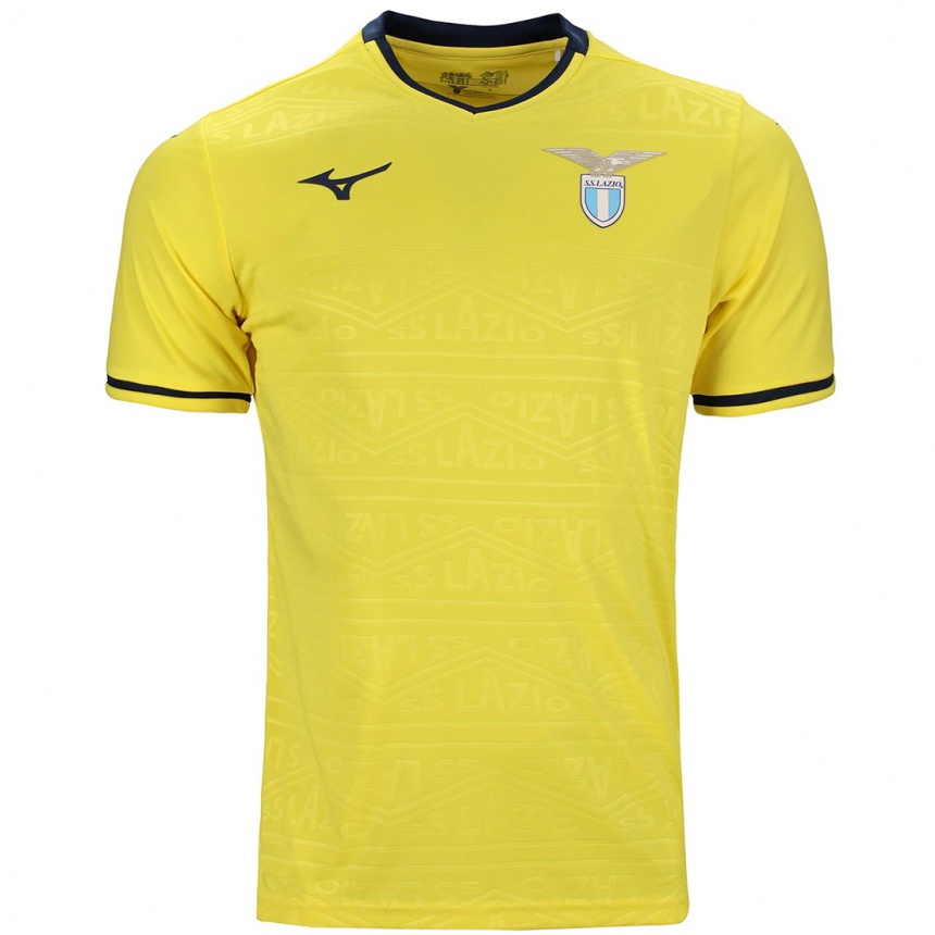 Enfant Football Maillot Luca Pellegrini #3 Jaune Tenues Extérieur 2024/25