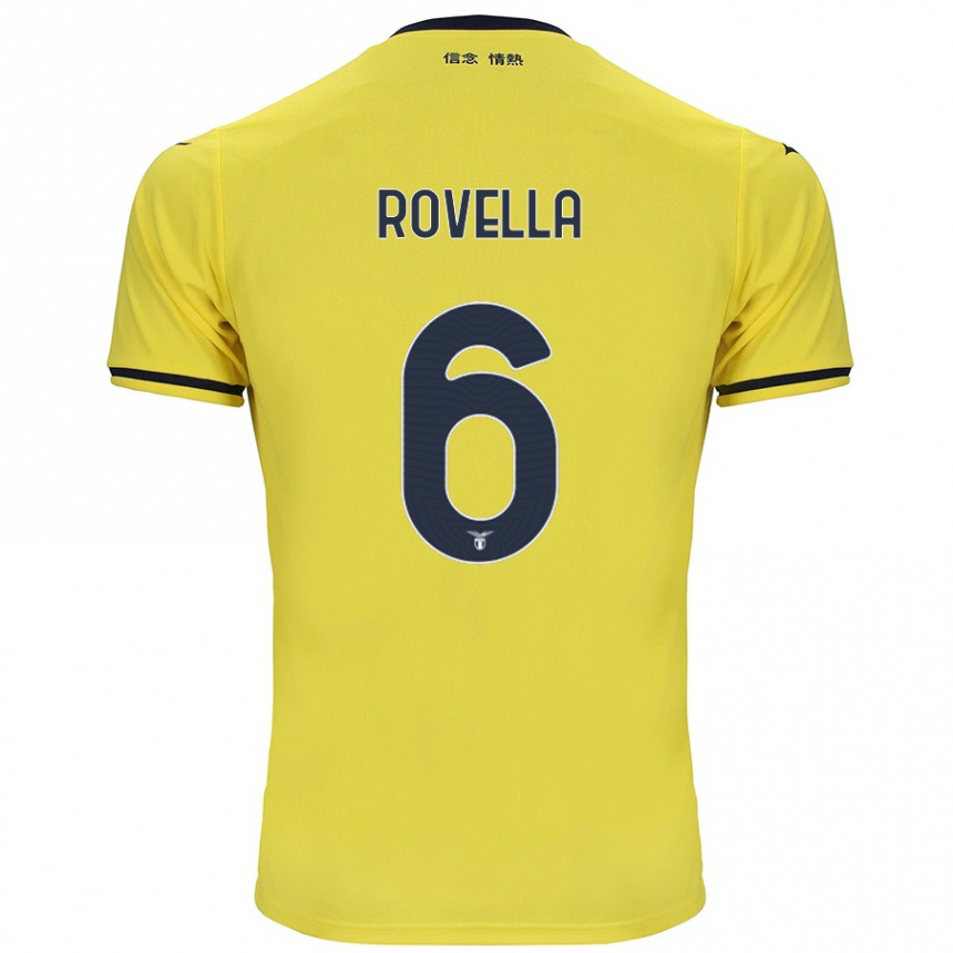 Enfant Football Maillot Nicolo Rovella #6 Jaune Tenues Extérieur 2024/25