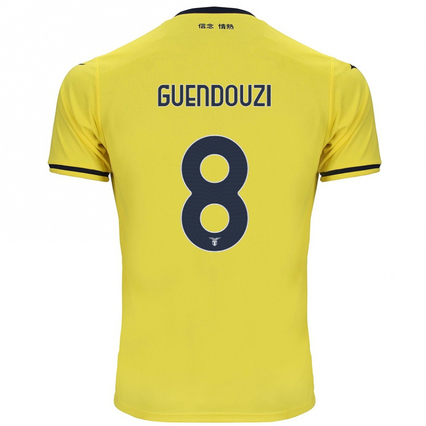 Enfant Football Maillot Matteo Guendouzi #8 Jaune Tenues Extérieur 2024/25