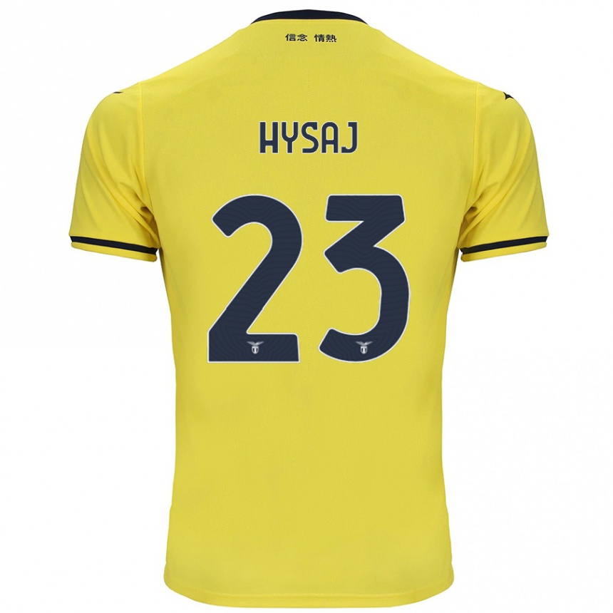 Enfant Football Maillot Elseid Hysaj #23 Jaune Tenues Extérieur 2024/25