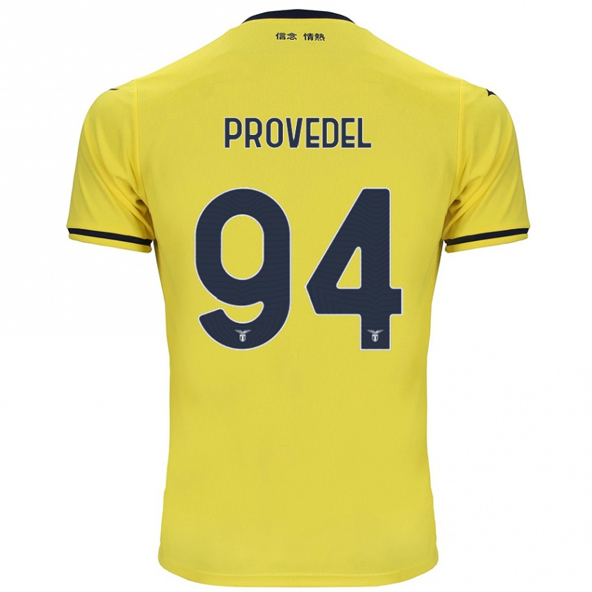 Enfant Football Maillot Ivan Provedel #94 Jaune Tenues Extérieur 2024/25