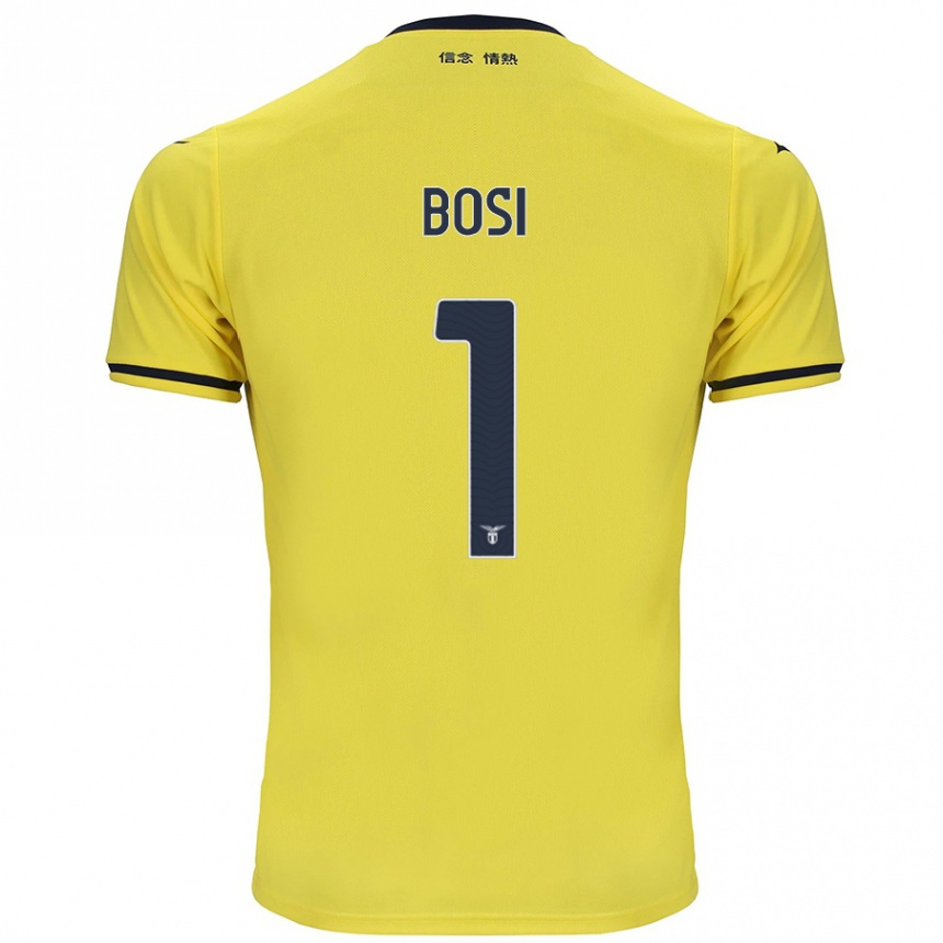 Enfant Football Maillot Gioele Bosi #1 Jaune Tenues Extérieur 2024/25