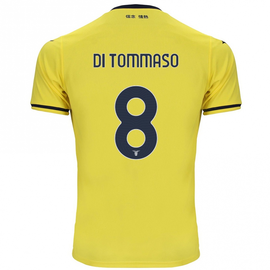 Enfant Football Maillot Leonardo Di Tommaso #8 Jaune Tenues Extérieur 2024/25