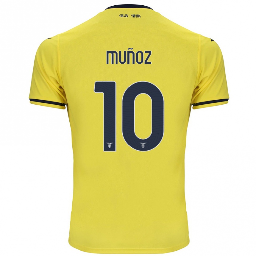 Enfant Football Maillot Cristo Muñoz #10 Jaune Tenues Extérieur 2024/25