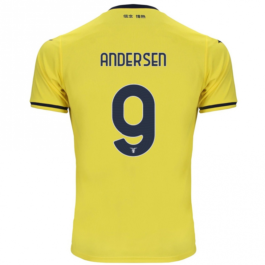 Enfant Football Maillot Signe Holt Andersen #9 Jaune Tenues Extérieur 2024/25