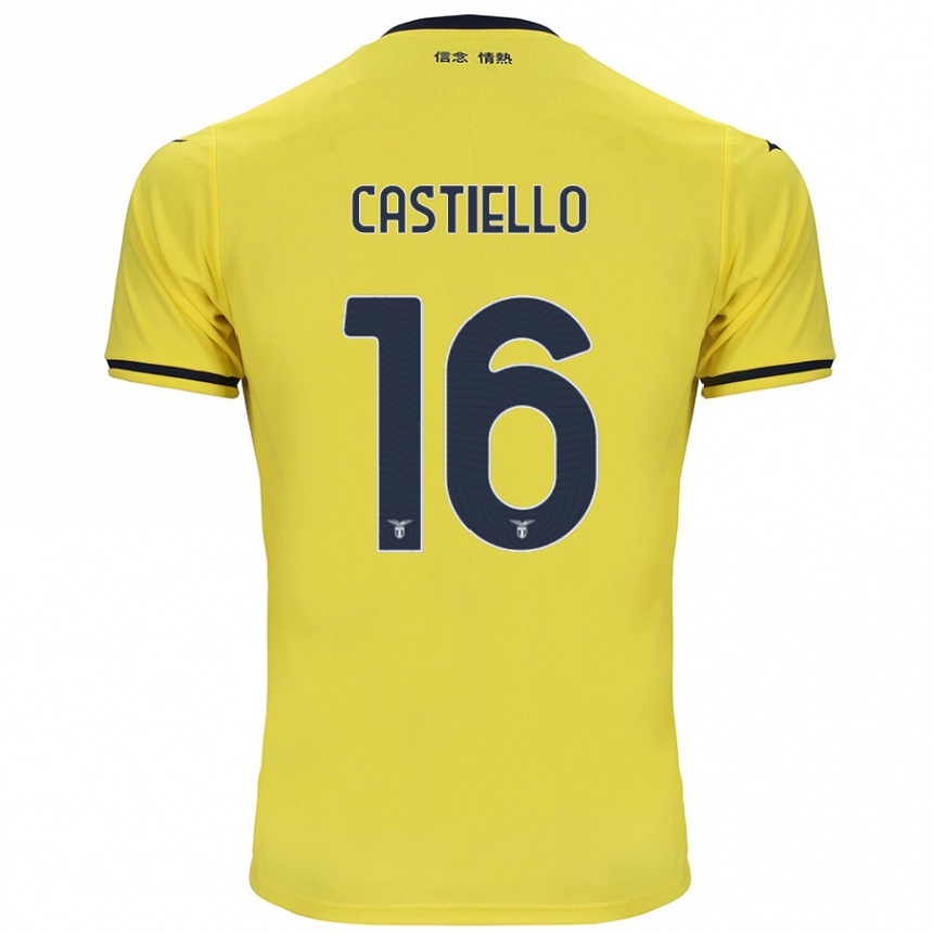 Enfant Football Maillot Antonietta Castiello #16 Jaune Tenues Extérieur 2024/25