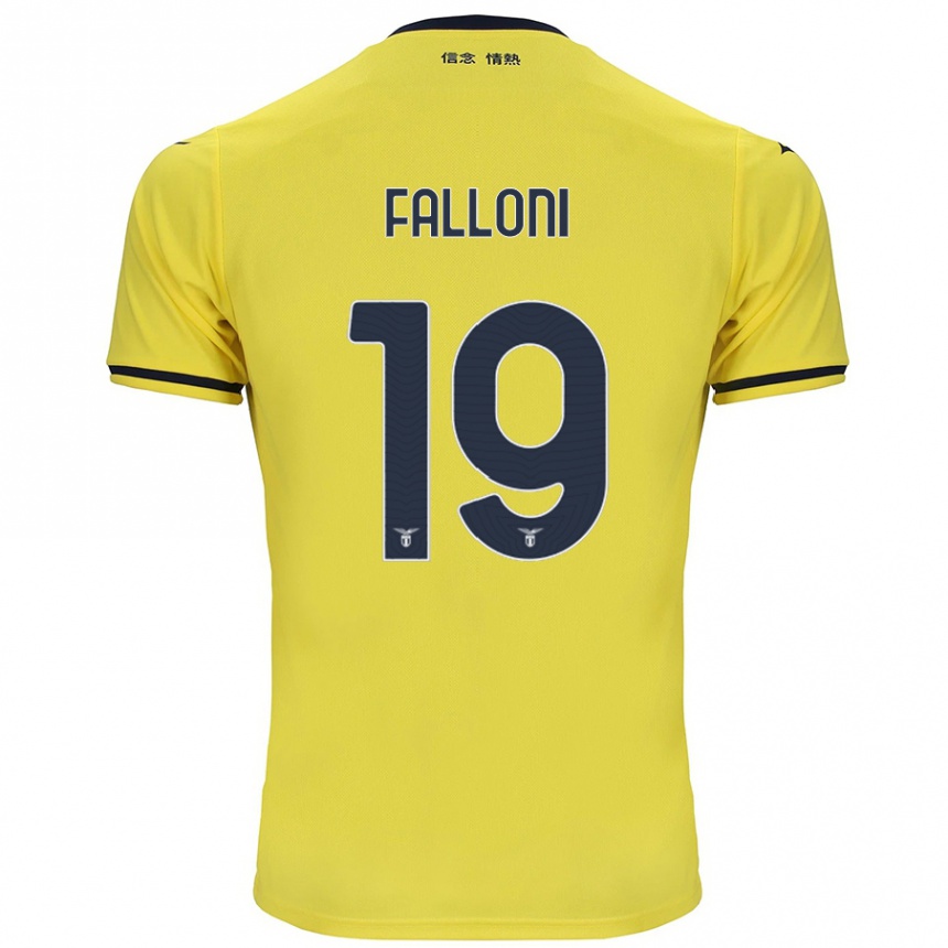 Enfant Football Maillot Ludovica Falloni #19 Jaune Tenues Extérieur 2024/25