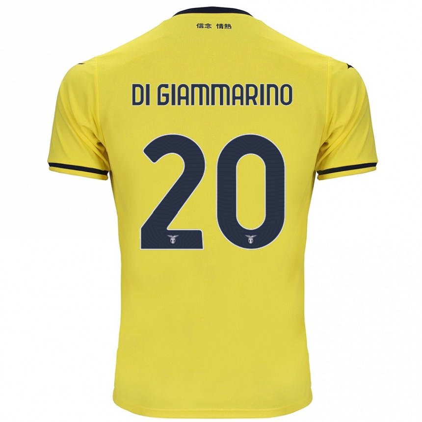 Enfant Football Maillot Virginia Di Giammarino #20 Jaune Tenues Extérieur 2024/25