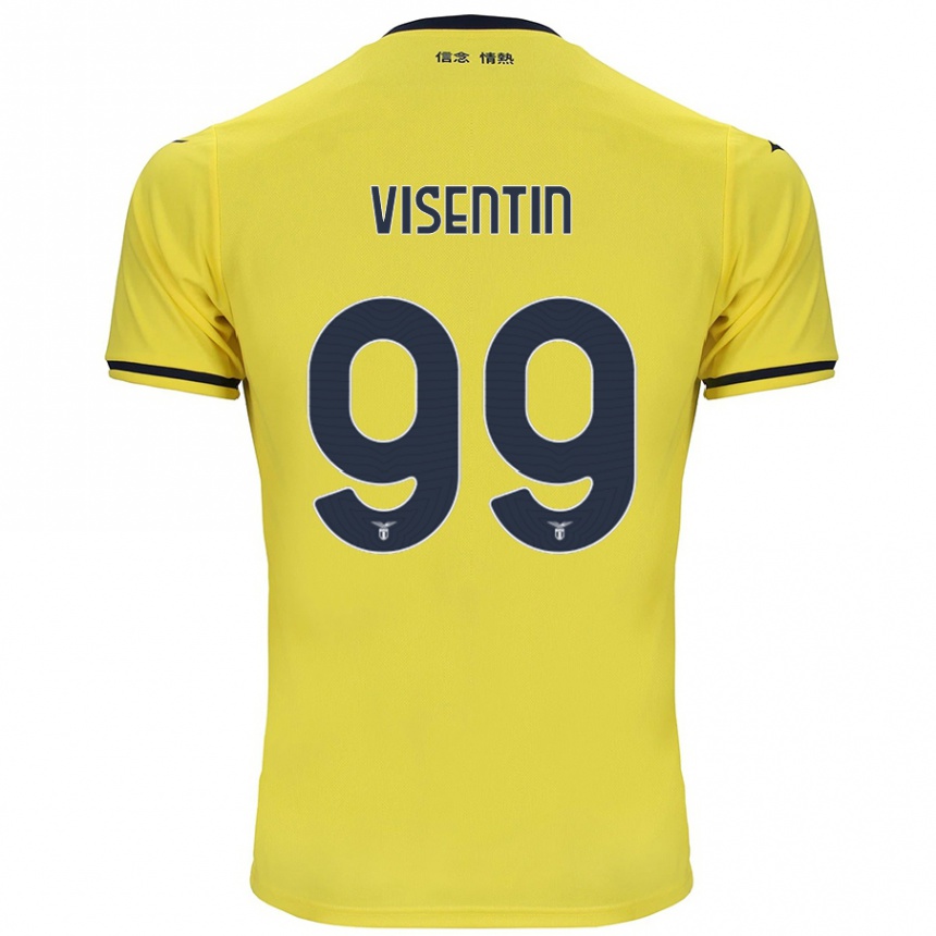 Enfant Football Maillot Noemi Visentin #99 Jaune Tenues Extérieur 2024/25