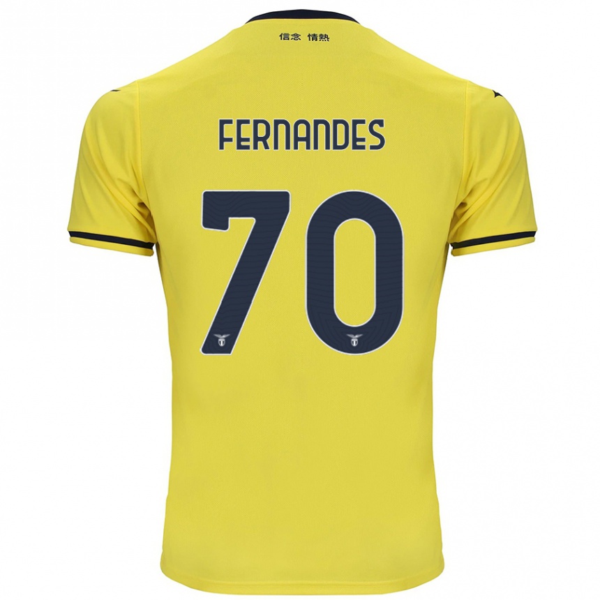 Enfant Football Maillot Saná Fernandes #70 Jaune Tenues Extérieur 2024/25